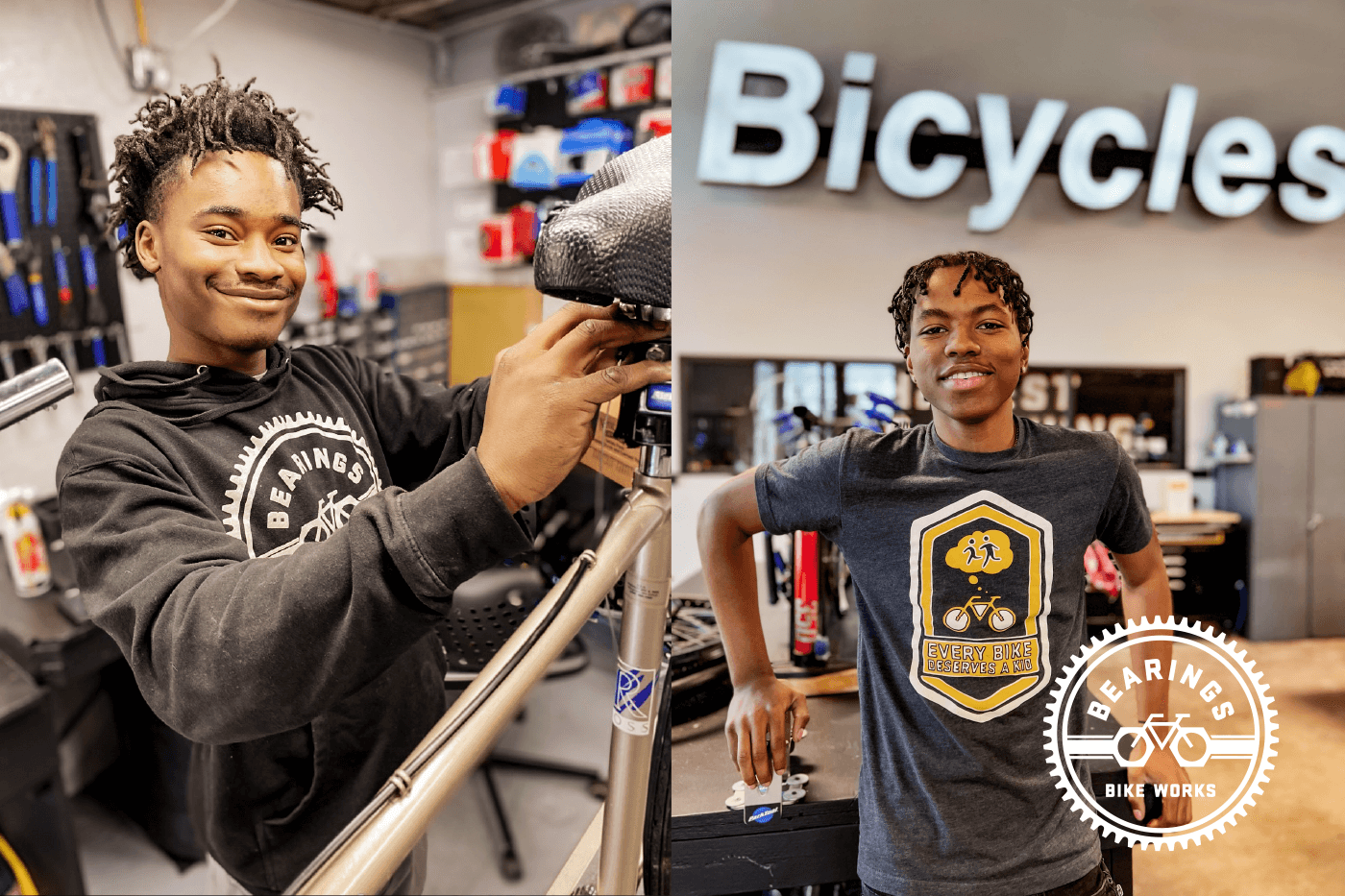 Ray and Jarvis at Bike Bearings Work