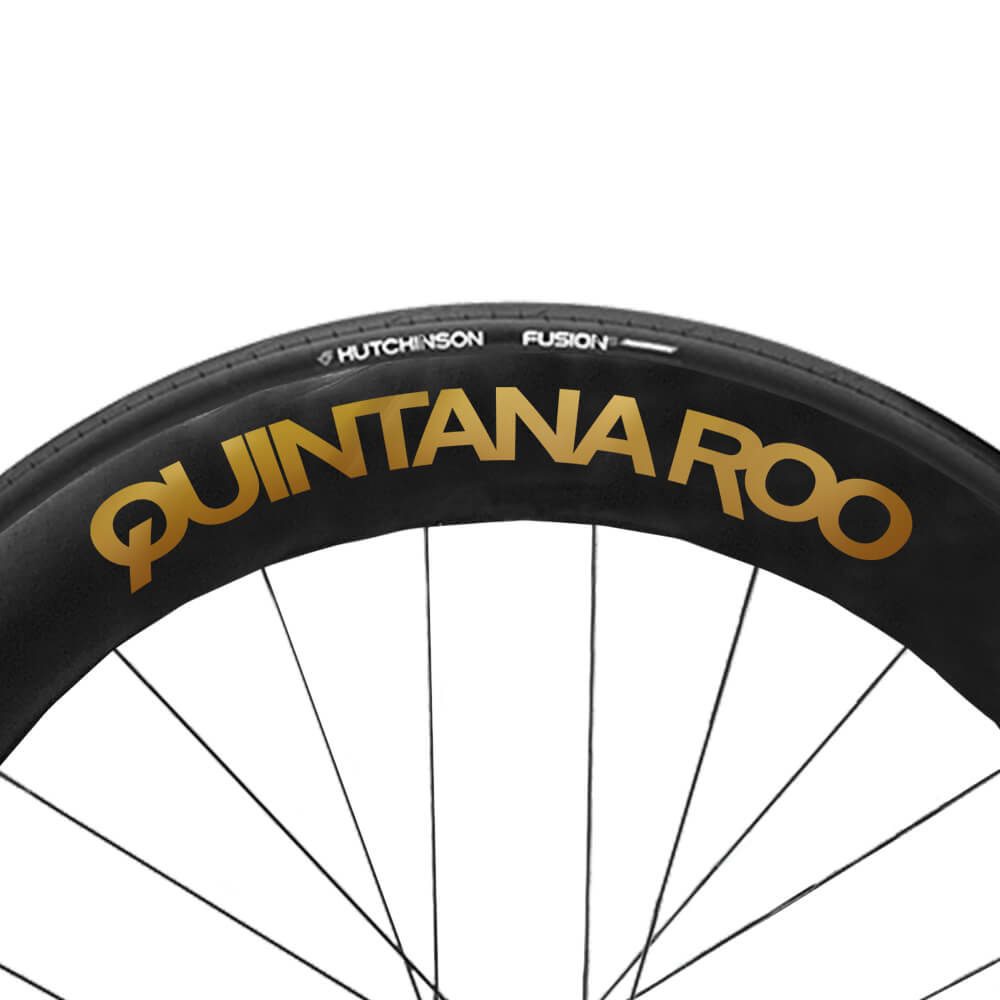 Mirror Gold QR wheel Decals