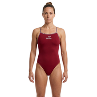Flow Maroon Women's One-Piece Lightback Swimsuit