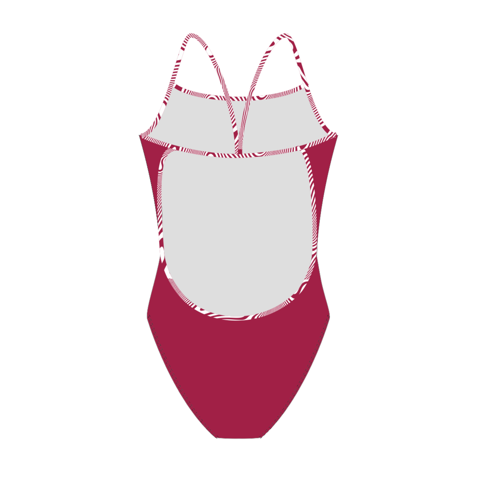 Flow Maroon Women's One-Piece Lightback Swimsuit