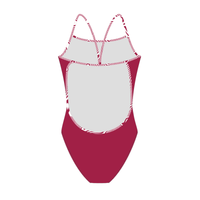 Flow Maroon Women's One-Piece Lightback Swimsuit