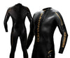 Front and rear view of HYDROsix2 wetsuit