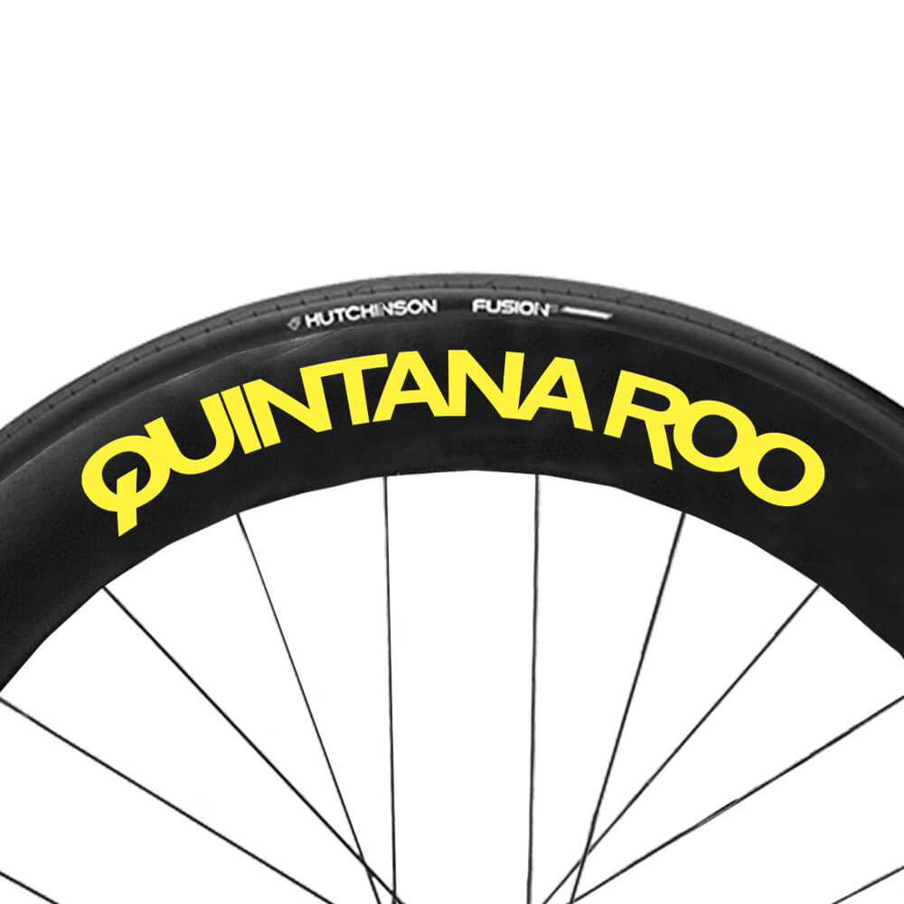Neon Yellow QR wheel Decals