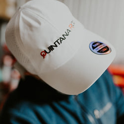Quintana Roo White Technical Running Hat